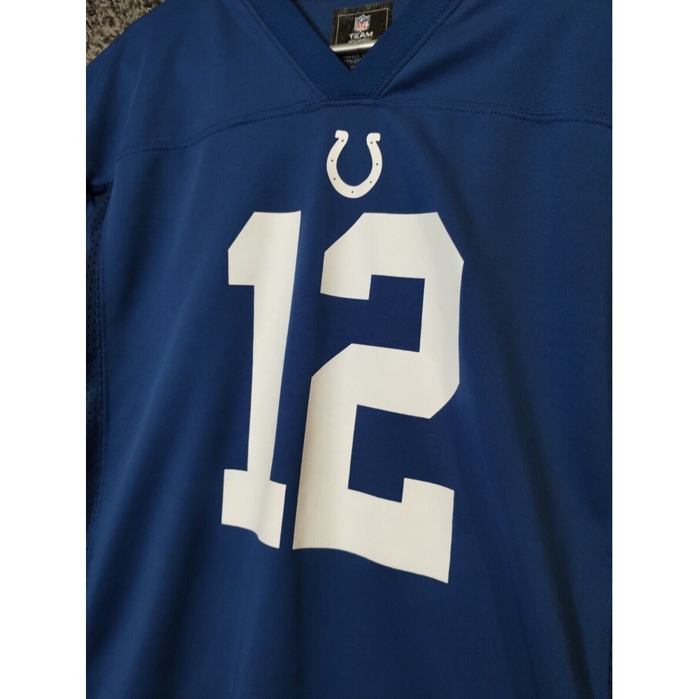 Andrew Luck 12 Indianapolis‎ Colts Jersey Blue Youth XL NFL Football - Picture 3 of 9